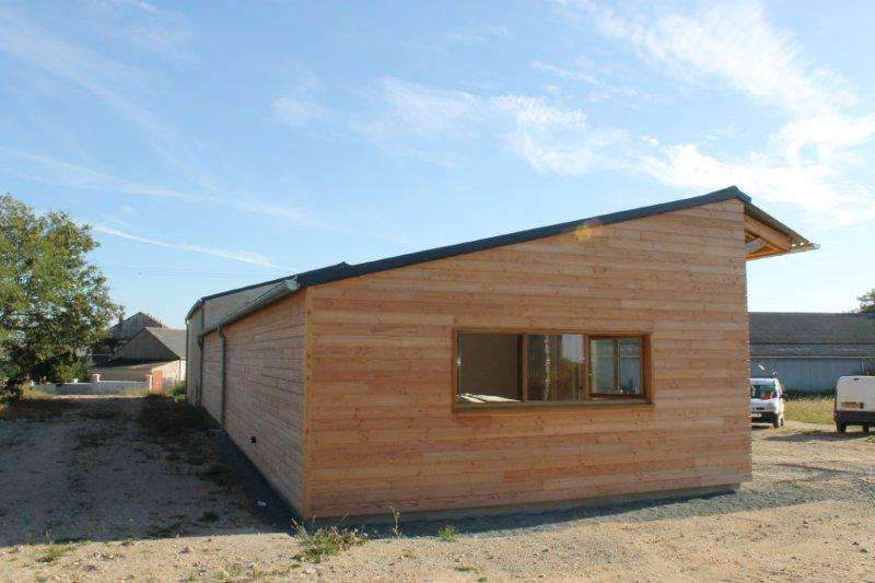 Murs ossature bois autour d'une structure bois (49)